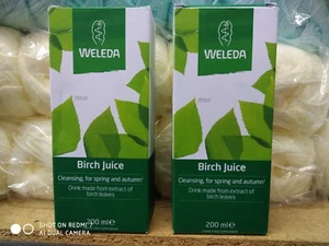 Weleda Birch Juice Organic Cleansing Liquid Food Supplement 2X200ml Bottle - Imagen 1 de 20