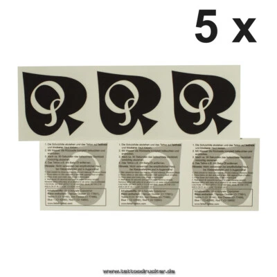 5 x Queen of Spades - Logotipo en negro - Sexy Kinky Fetish Tattoo (5)