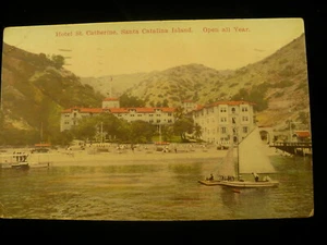 Hotel St Catherine Santa Catalina Island California postcard OPEN ALL YEAR #1594 - Picture 1 of 2