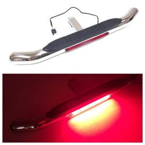 36" Red LED Stop 4 Pin Plug 2" Receiver Chrome Steel Tow Hitch Step Bar Guard - Bild 1 von 8