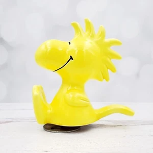 Vintage Schmid Peanuts "Woodstock" Yellow Bird Ceramic Rotating Music Box - Picture 1 of 6