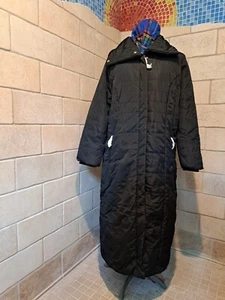 Dennis Basso Full Length Puffer Coat Pettie LP Black New - Picture 1 of 14
