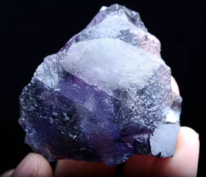 66g Natural Devil's Eye Purple FLUORITE Mineral Specimen/Inner Mongolia China - Picture 1 of 5