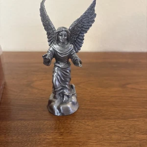 Lenox "Engel des Friedens" Kirk Stieff Zinn Krippenfigur #6032510 - MIB - Bild 1 von 8