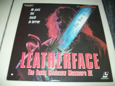 LEATHERFACE: THE TEXAS CHAINSAW MASSACRE III Laserdisc LD VERY RARE PART THREE 3 — 第 1/2 张图片
