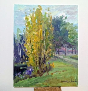 Original Artwork 11”x14” Oil On Canvas Panel Grant Woods By Tadeusz Seidel - Picture 1 of 1