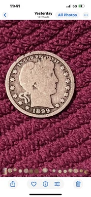1899 Barber Quarter - Image 1 of 2