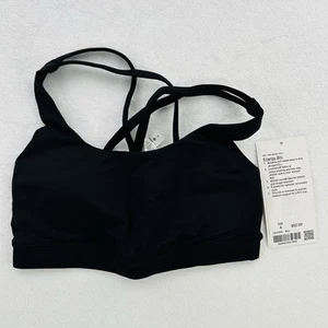 Lululemon Energy Bra Womens Size 4 Black Ladies Yoga Athletic Lightweight NEW! - Picture 1 of 14