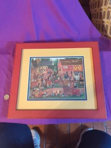 Farm Scene, Farm Auction Picture Framed, Farmhouse decor... 14.25" X 16.25" Ove - Picture 1 of 10