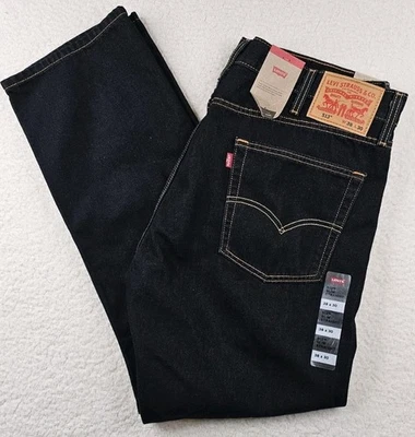 Jeans Levis 513 ajustados rectos para hombre 38x30 azul denim lavado oscuro vaquero trabajo  Foto 1 de 4