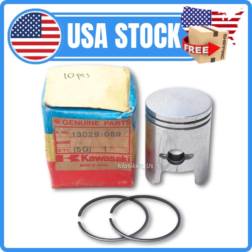 Pistón y anillo Kawasaki G5 G7 KH100 KE100 KM100 KV100 de gran tamaño 0,50 13029-059 Foto 1 de 4