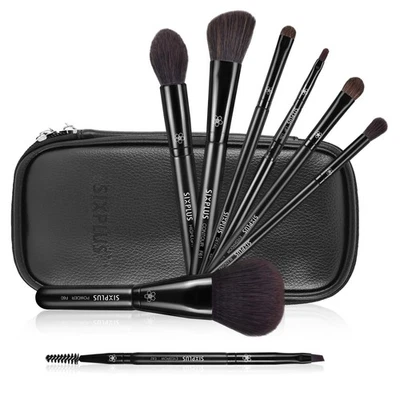 SIXPLUS Popular Juego de 8 Pinceles de Maquillaje Suaves Serie Dawn Foto 1 de 4