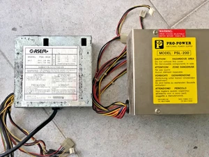 Vintage 2 alimentatori PC funzionanti modelli e specifiche tecniche come da foto - Afbeelding 1 van 7