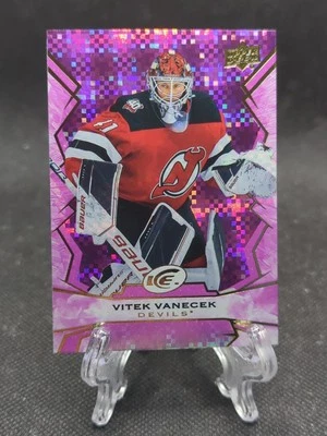 2022-23 Upper Deck Ice Purple #38 Vitek Vanecek New Jersey Devils - Image 1 of 2