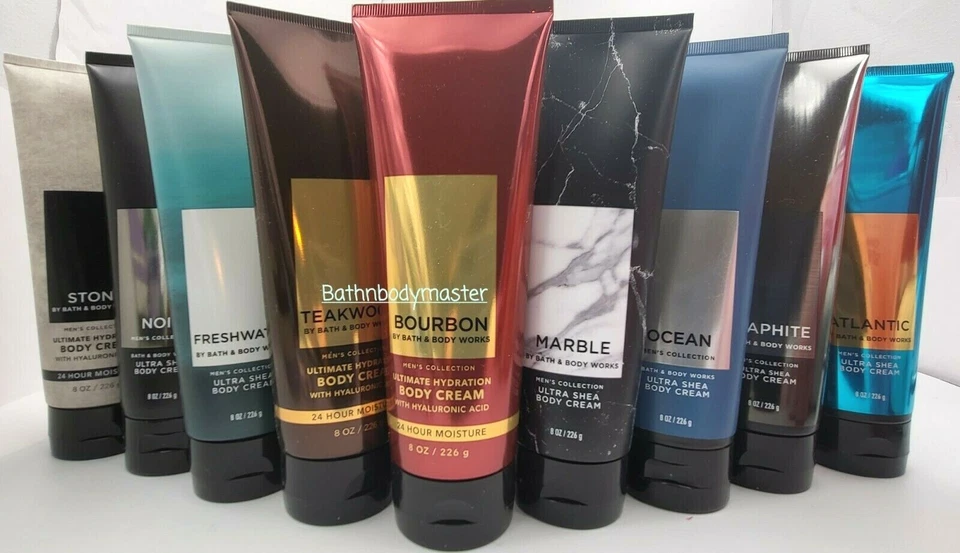 Loção CREAM Corporal Ultra Shea Masculina Bath and Body Works 8 oz *U ESCOLHA* - Imagem 1 de 1