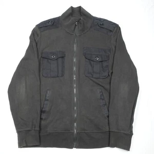 Marc Ecko Jacket Adult Large Men's Full Zip Mock Neck Double Pocket Grey Color - Picture 1 of 11