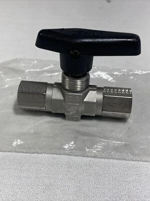 Parker 10WE.  4F-B6LJ2-SSP-1/2.  Válvula de bola de acero inoxidable Foto 1 de 4