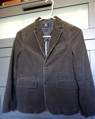 J. Casaco esportivo CREW Crewcuts masculino Ludlow em veludo tamanho 12 ardósia escura - Imagem 1 de 4
