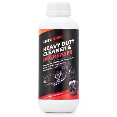 CREWORKS 34 fl oz Ultrasonic Cleaner Solution for Carburetors Engine Parts More