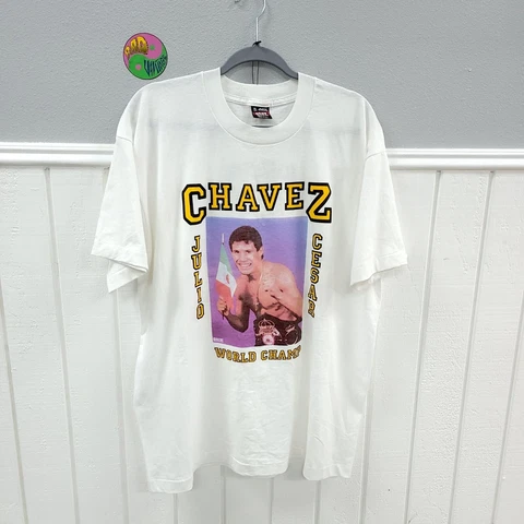 Vintage 1993 Julio Cesar Chavez vs. Pernell Whitaker Promo T-shirt X-Large Cover