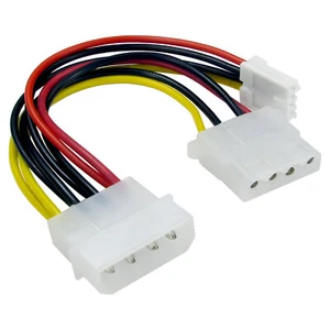 150mm Molex 4 Pin PC Power Supply Y Adapter Splitter floppy Cable 5.25" - Picture 1 of 3