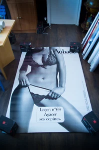 AUBADE LINGERIE 68 French Bus Vintage Werbung Mode Sexy Poster Original - Bild 1 von 7