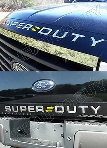 2013 2014 2015 2016 FORD F250 "SUPERDUTY" STAINLESS FRONT & REAR LETTER SET - Picture 1 of 1