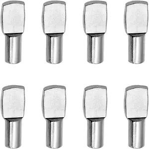 100 Pcs Shelf Pins Pegs5Mm Spoon Shape Nickel Plated Shelf Support Bookshelf - Picture 1 of 8