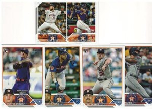 2023 Topps Update ​Houston Astros team set (5 cards) France, Julks, Madris RC