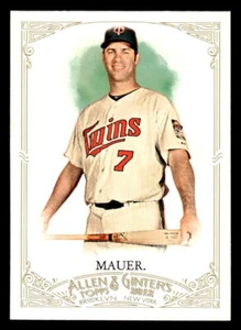 2012 Topps Allen & Ginter Joe Mauer #78 Minnesota Twins Baseball Card - Picture 1 of 2
