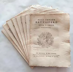Abbati Olivieri Dell'Antico battistero della chiesa pesarese Gavelli 1977 - Imagen 1 de 10