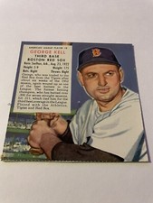 1953 RED MAN  GEORGE KELL BASEBALL CARD  A.L. PLAYER #8  HALL OF FAME  AUTHENTIC