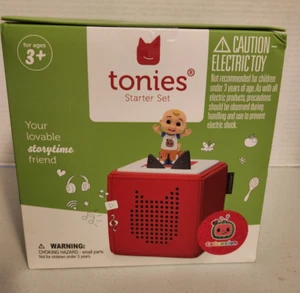 *NUEVO* Tonies Cocomelon Toniebox Reproductor de Audio Juego de Inicio con JJ, Rojo - Imagen 1 de 6
