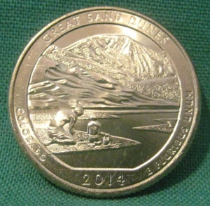 2014-P Washington 25c-ATB Series-Great Sand Dunes-Choice Uncirculated-#402-24 - Picture 1 of 2
