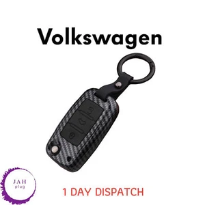 REMOTE KEY FOB COVER CASE KEYRING FOR VW VOLKSWAGEN POLO GOLF 4 5 6 7 T5 PASSAT - Picture 1 of 5