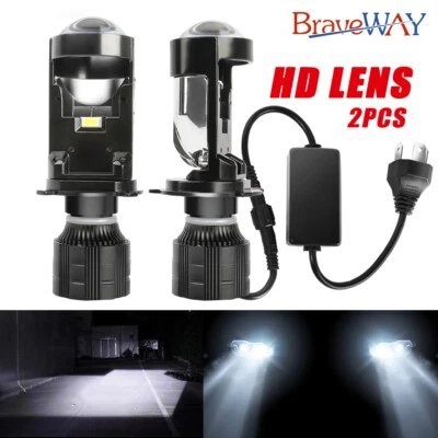 Brightest 2PCS H4 9003 LED Headlight Kit High Low Beam 6000K White Light Bulbs - Image 1 of 4
