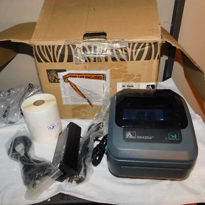 Zebra GK420d Direct Thermal Advanced Label Printer (GK42-202210-000) OPEN BOX - Image 1 of 4