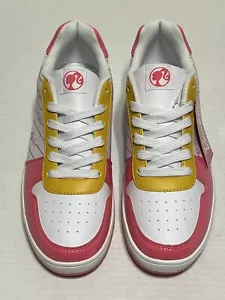 Barbie scarpa sneaker bassa corte donna stringata oro rosa bianco nuova con etichetta taglia 11 - Foto 1 di 8