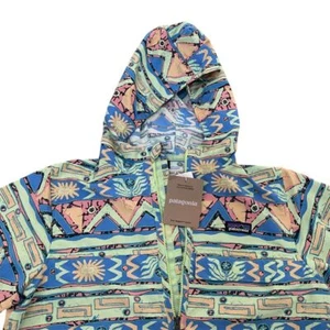 Patagonia Kids Baggies Jacket High Hopes Geo Salamander Green Size XL New - Picture 1 of 6