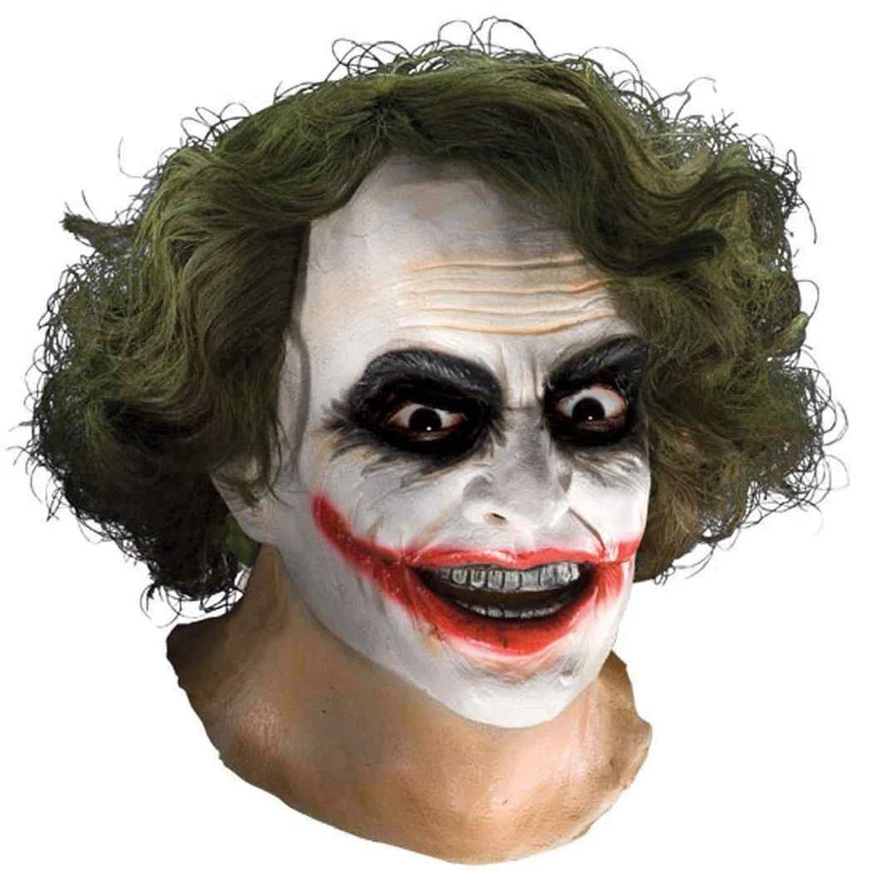 Joker Mask Batman Dark Knight Fancy Dress Up Halloween Adult Costume Accessory - Image 1 of 1