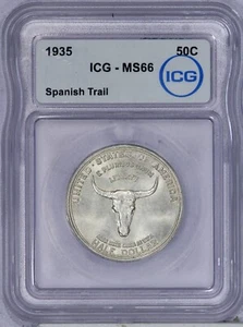 Medio dólar Spanish Trail 1935 50C ICG MS66 - Imagen 1 de 2