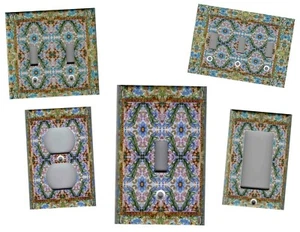 ITALIAN TUSCAN PASTEL TILE IMAGE DECOR LIGHT SWITCH PLATES AND OUTLETS - Picture 1 of 30