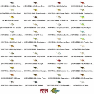 Strike King Crankbaits HCKVDS2.5 Square Bill Silent Fishing Lure - Picture 1 of 26