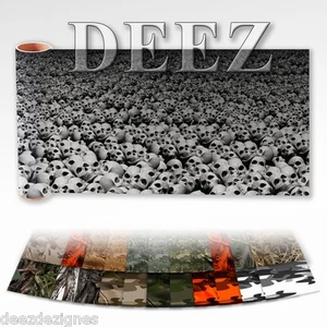 SKULL SHEET DECAL Sea of Skulls ADHESIVE WRAP VINYL *H 20" x 52" - Picture 1 of 2