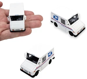 Druckguss Pull Back Mini Post Carrier Truck (2,5 Zoll) Metall Post Office Truck - Bild 1 von 12