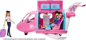 Barbie Dreamplane Transforming Playset with Doll, Reclining Seats and Working Ov - Picture 1 of 3