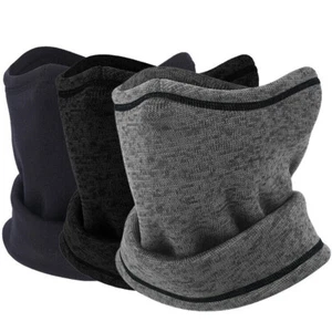 Winter Fleece Neck Warmer Gaiter Windproof Ski Face Mask Scarf for Men Women - Picture 1 of 17