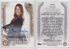 2018 US Olympic & Paralympic Team and Hopefuls /25 Erin Hamlin Rookie Auto RC
