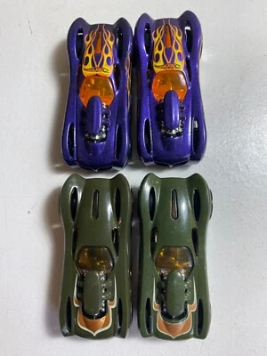 2003 Hot Wheels 16 Angels Green Treasure Hunt Blue First Edition Lot of 4 Loose - Image 1 of 4