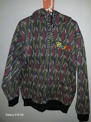 DE COLECCIÓN COOGI Sudadera con Capucha Para Hombres L Ropa de Calle Urbana Abstracta Y2K Hip Hop Chaqueta con Cremallera Foto 1 de 4